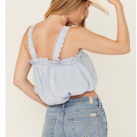 Free People Blue Lace tank - Picture 3 of 7